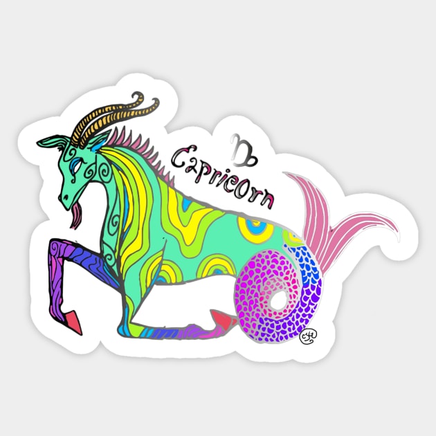 Capricorn Sticker by charleyllama